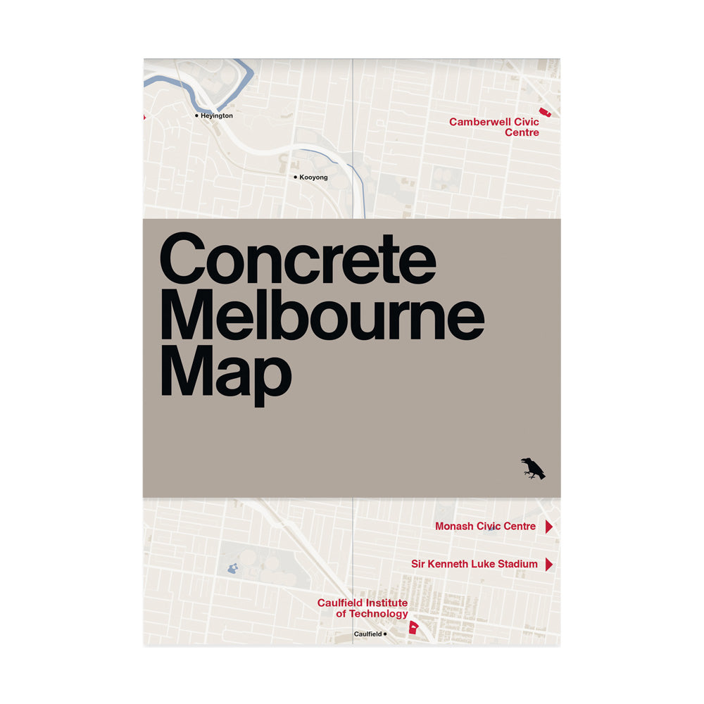 Concrete Melbourne Map