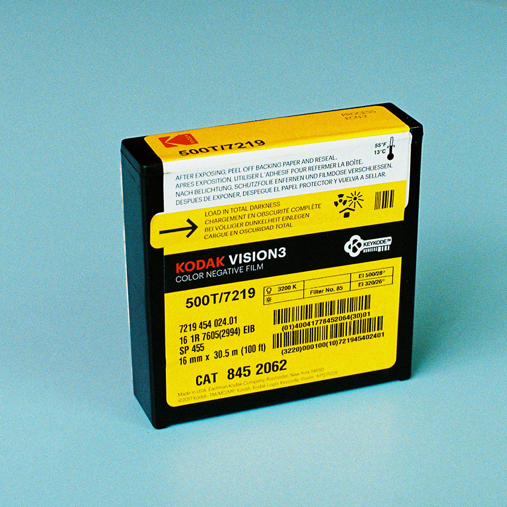 Kodak Vision3 500T #7219 100ft 16mm Film