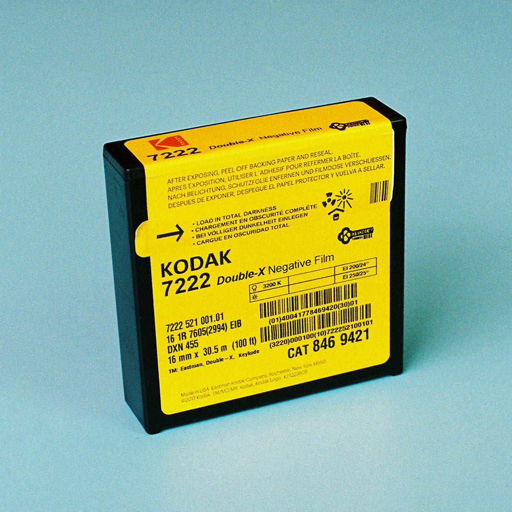 Kodak Double-X #7222 B&W – 100ft 16mm Film1