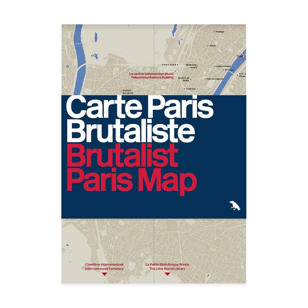 Brutalist Paris Map