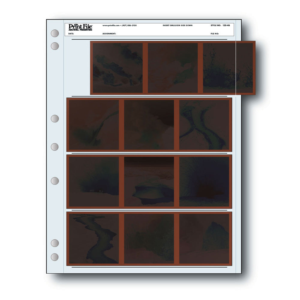 PrintFile 120-4B Negative Sleeves 120 Film - 100 Pack