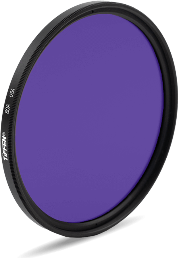 Tiffen 52mm 80A Filter - Color Correction For Daylight Film With Tungsten Lighting