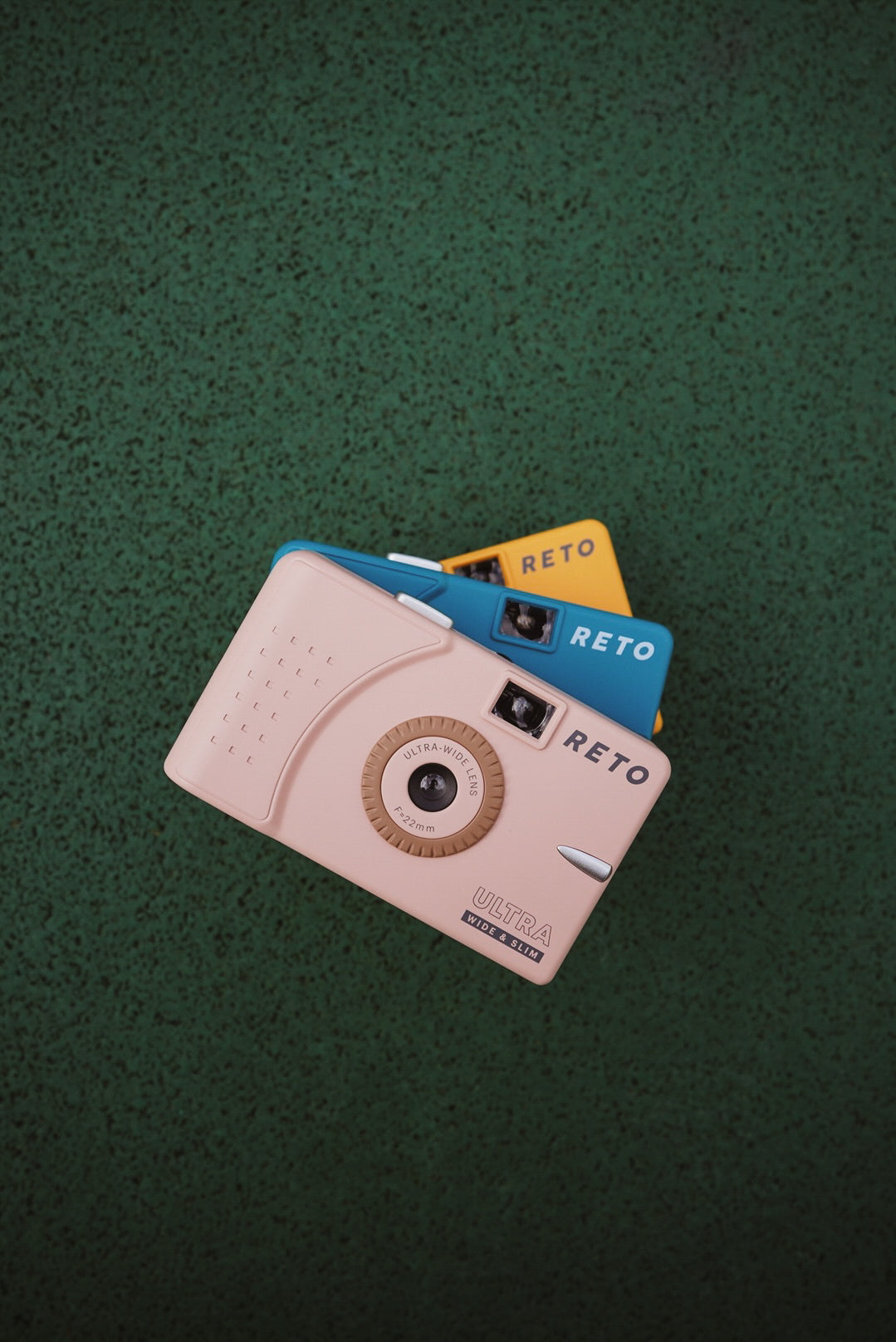 RETO Ultra Wide & Slim 35mm Film Camera - Pastel Pink