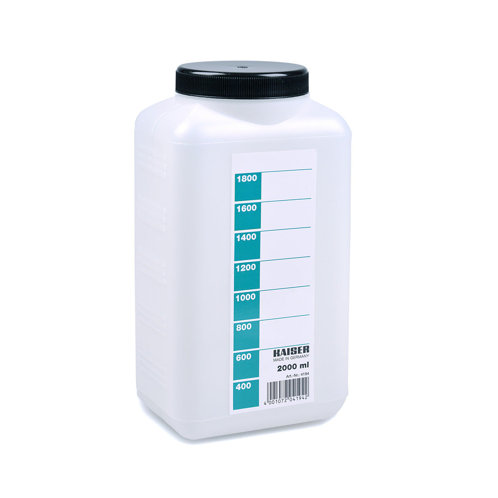 Kaiser Fototechnik 419 Chemical Storage Bottle - 2 Litre, White