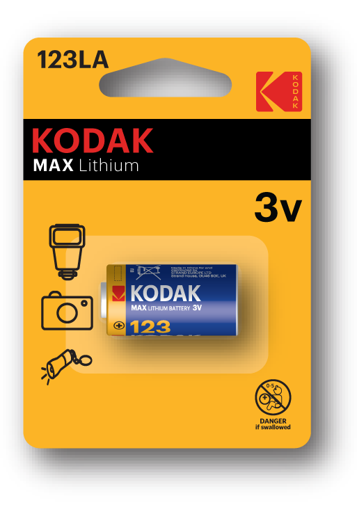 Kodak CR123A Camera Battery (123LA)