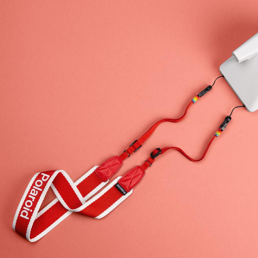 Flat Camera Strap - Red
