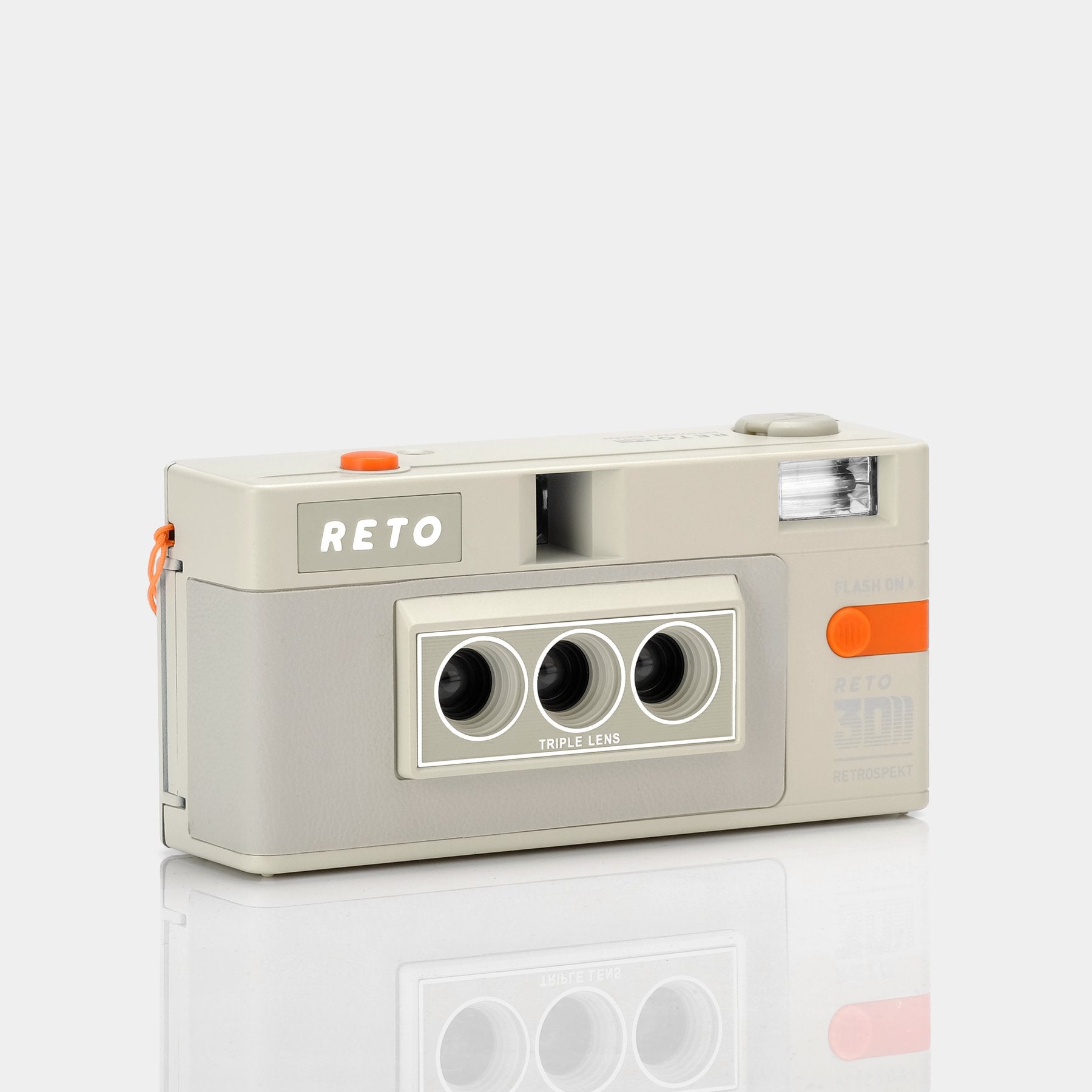 RETO 3D Classic 35mm Film Camera Retrospekt White Edition