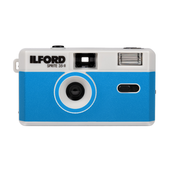 ILFORD SPRITE 35-II Reusable Camera – Grey & Blue