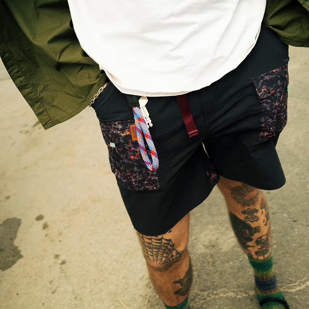 Topo Designs Crux Key Clip - Black and White