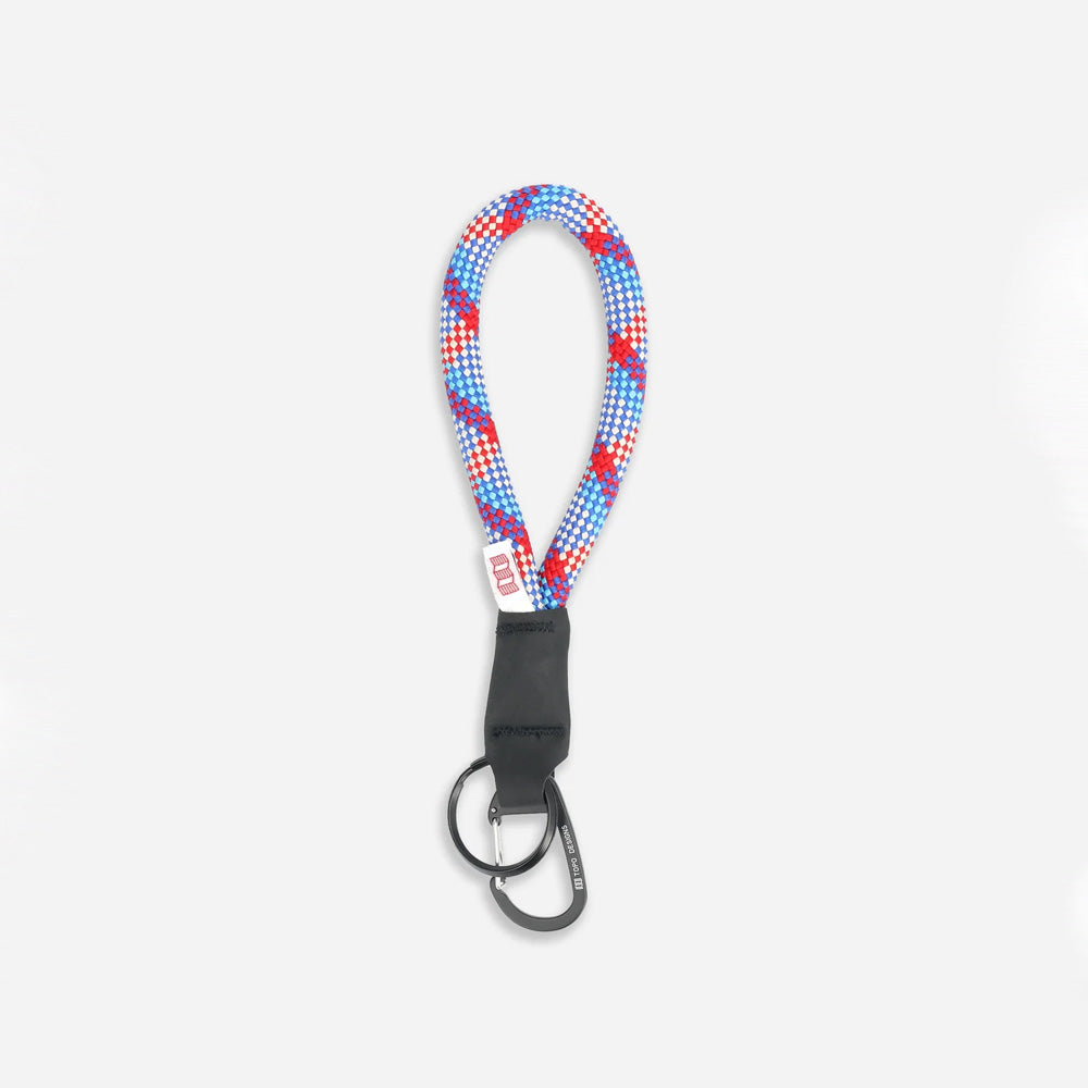 Topo Designs Crux Key Clip - Bone White and Blue